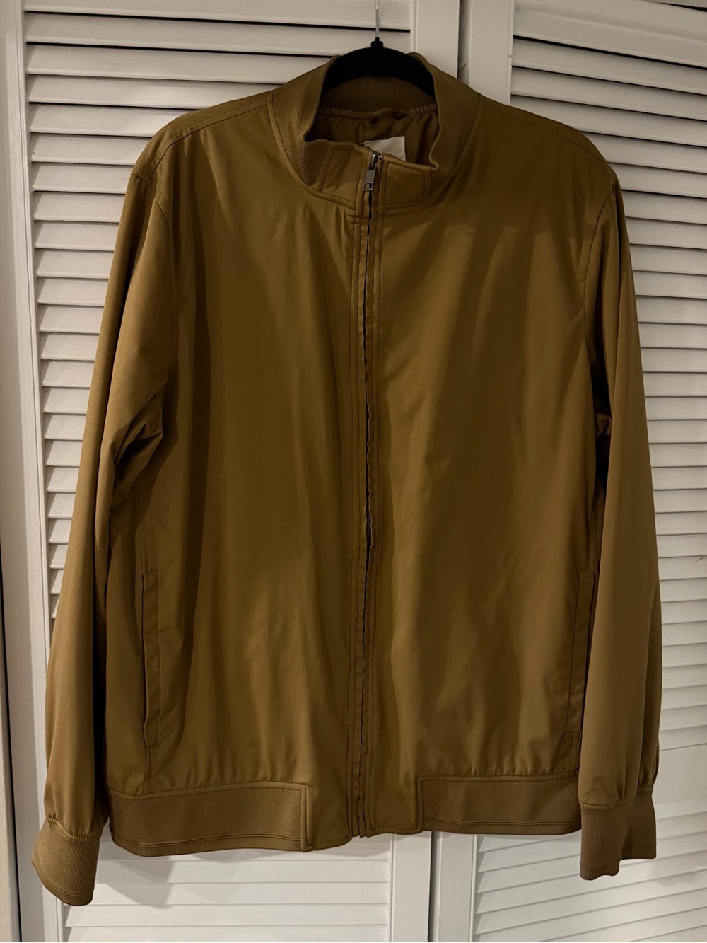 Reserved Men's Lightweight Zip Jacket in Khaki